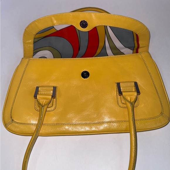 Nordstrom Chic Yellow retro Handbag - Picture 5 of 11